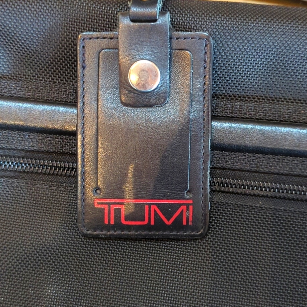 Black TUMI laptop bag briefcase